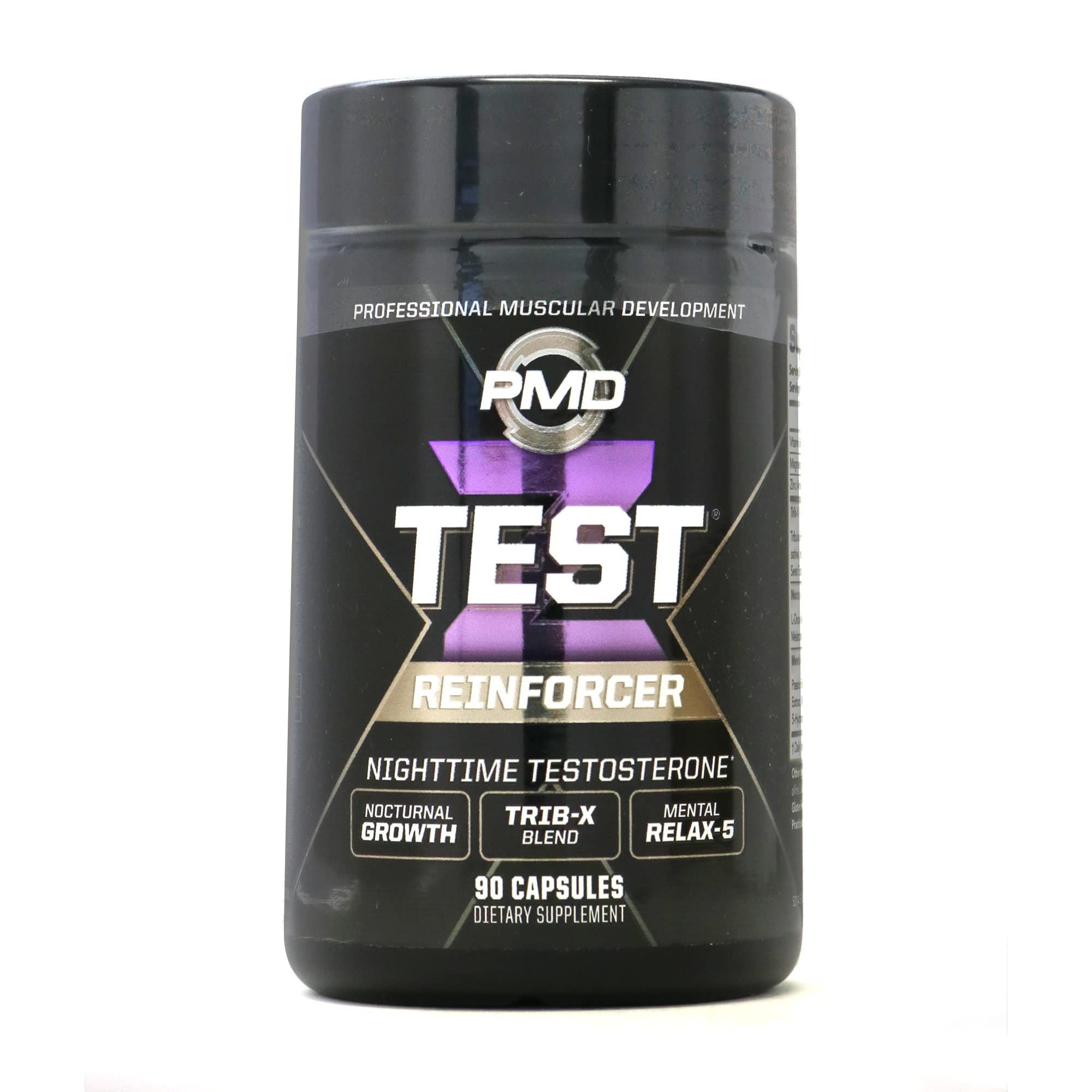 PMD Sports Z-Test bottle front view highlighting nighttime testosterone support.