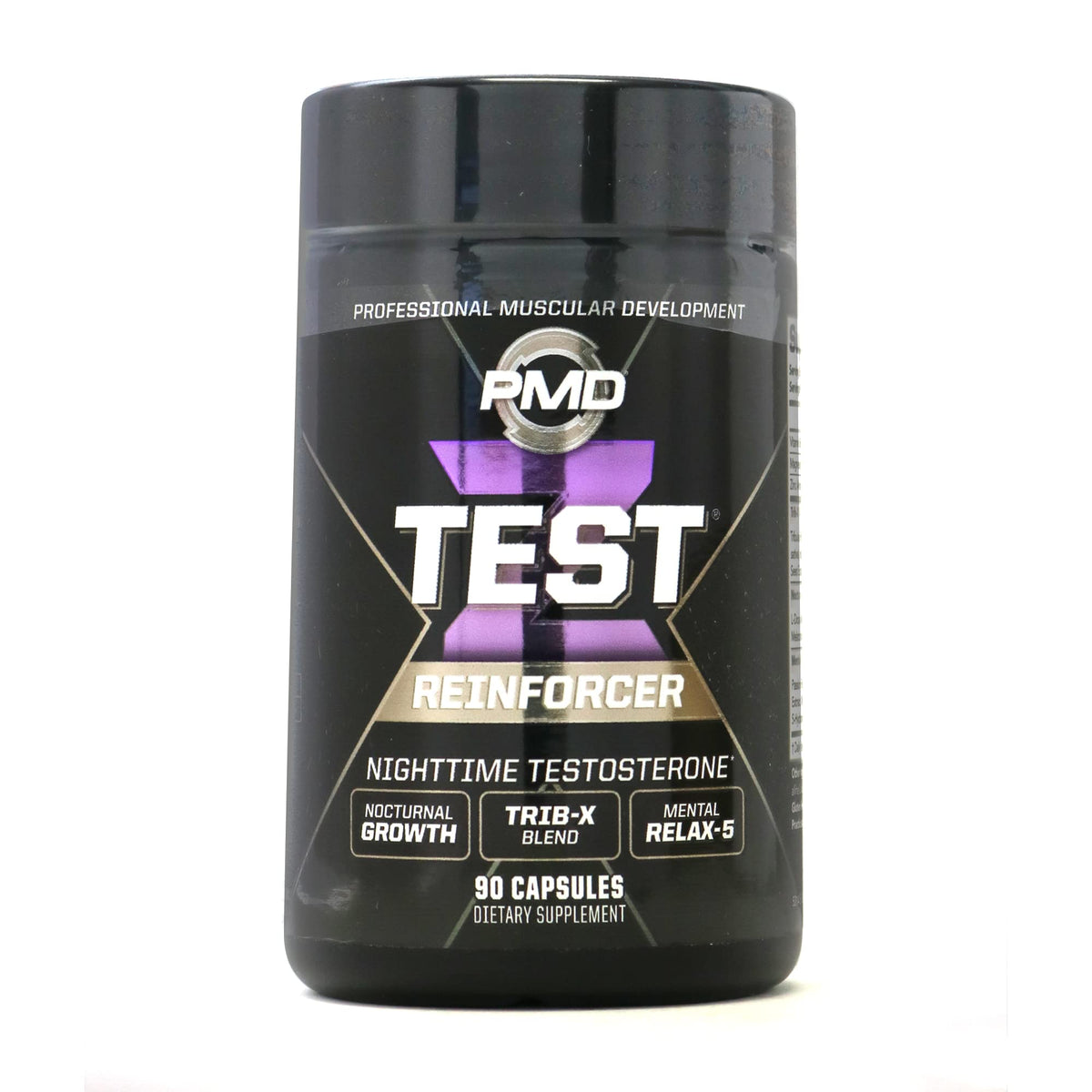 PMD Sports Z-Test bottle front view highlighting nighttime testosterone support.