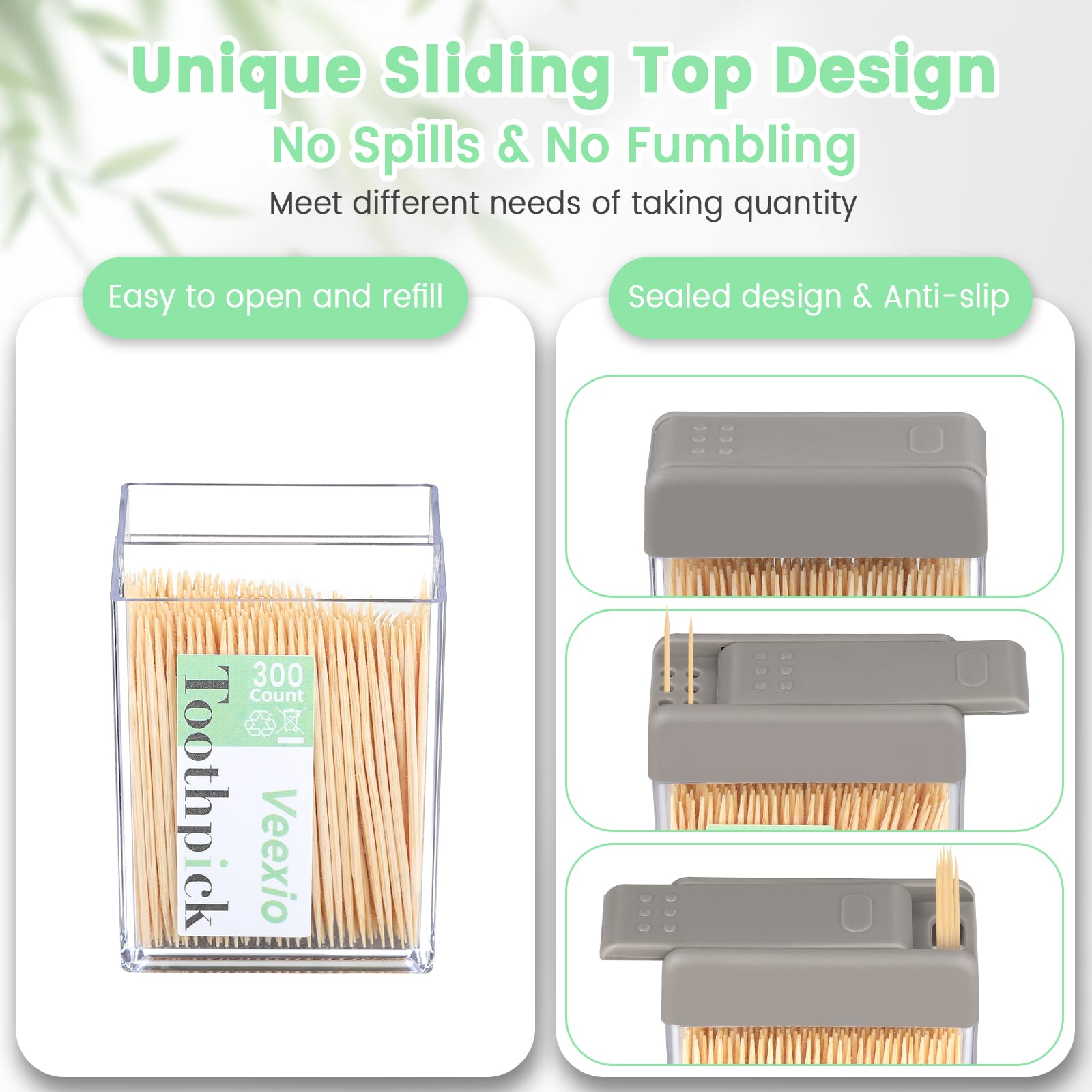 pocket container for toothpicks