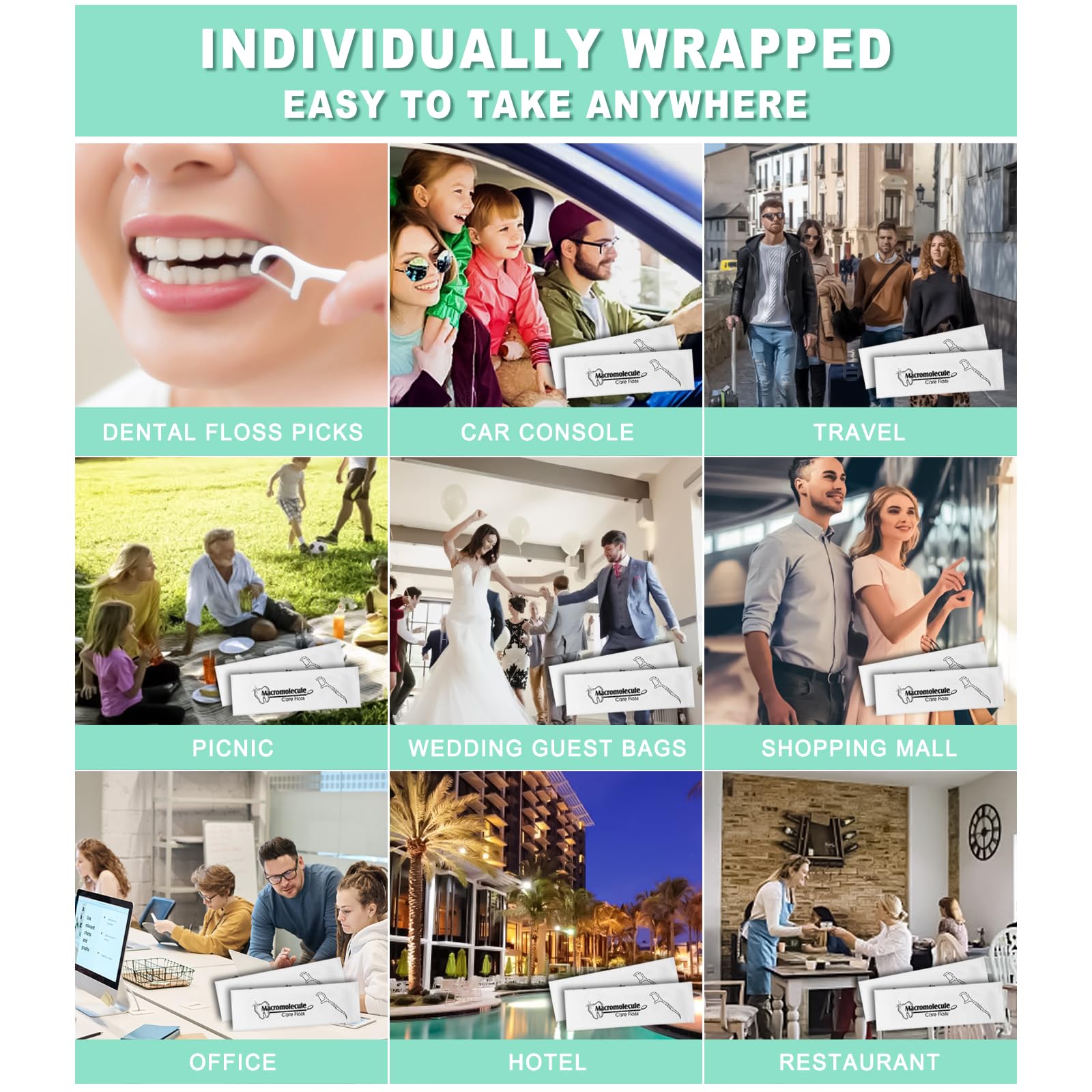 Portable travel dental care kit collection