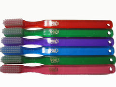 4-row 43-tuft bristles on POH POH toothbrush