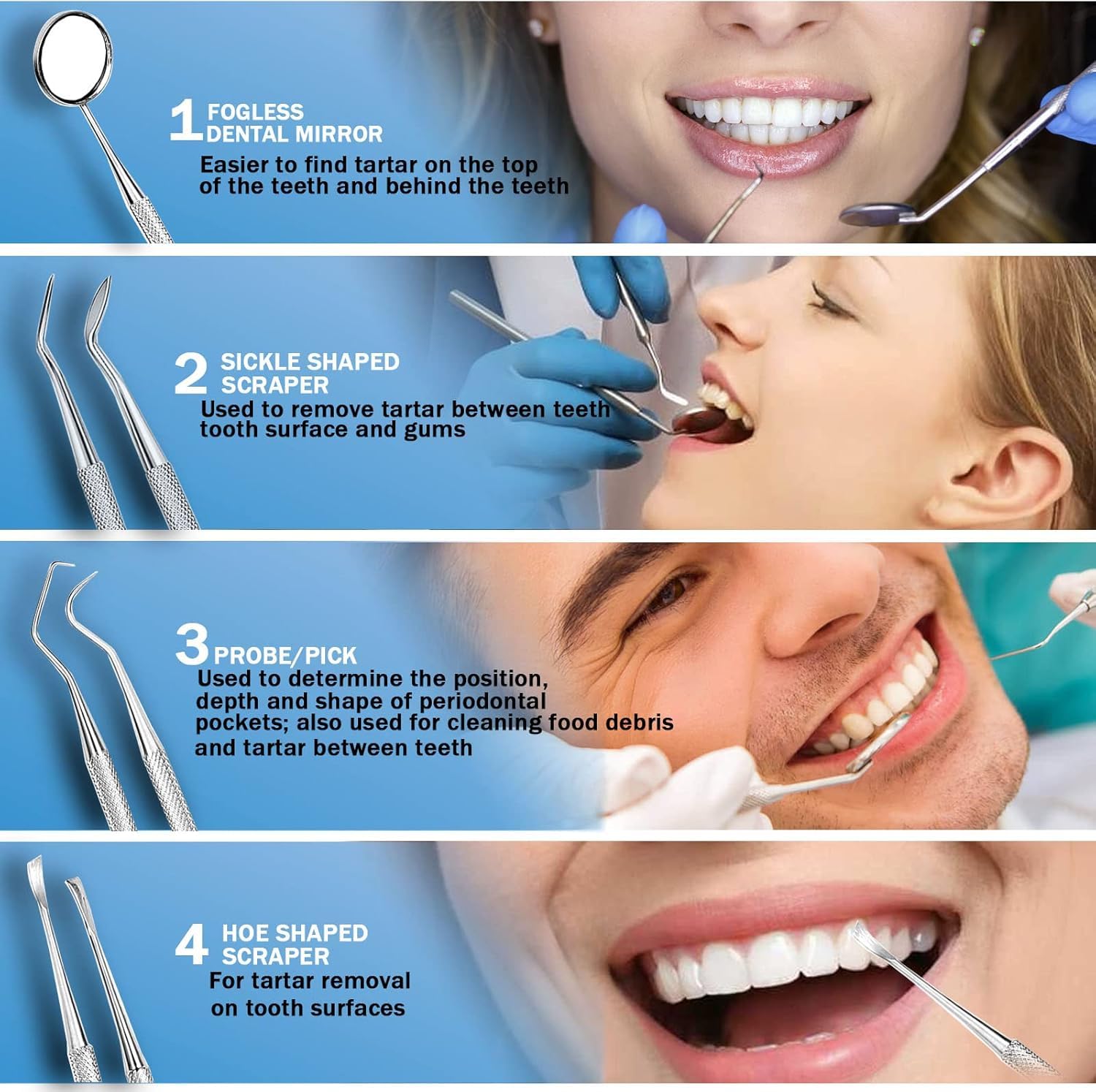 Pointed brush head for between-teeth cleaning