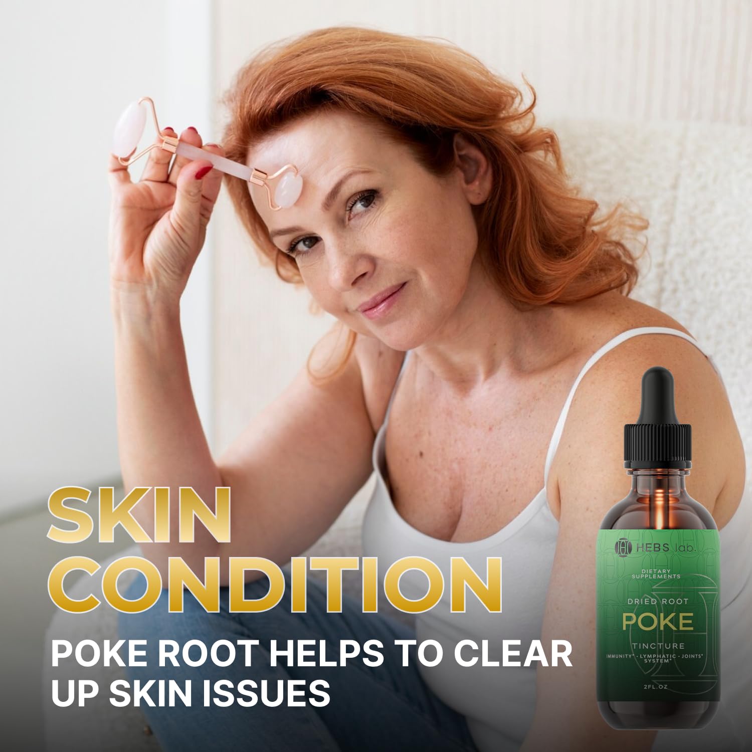 Poke Root Extract packaging and label design