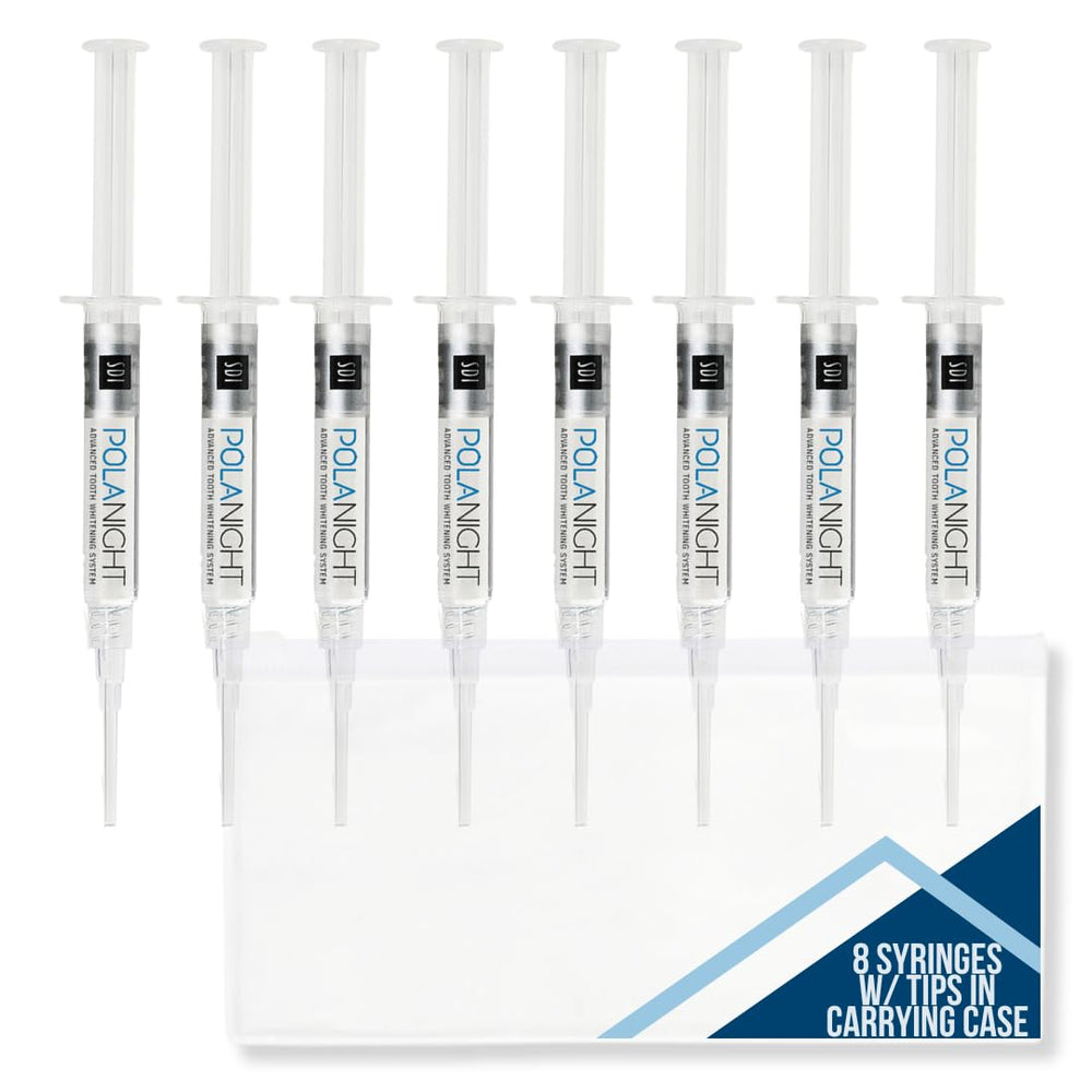 Storage and bundle components for Polanight whitening gel