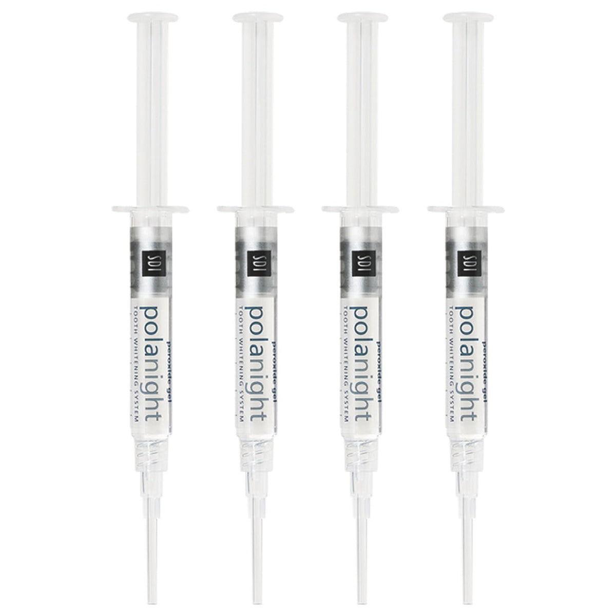 PolaNight Spearmint 16% whitening gel – four-pack packaging front view