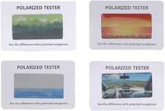 Test card for polarized sunglasses – pattern 1 (60x40mm)