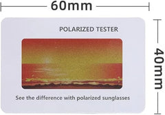 Test card for polarized sunglasses – pattern 2 (60x40mm)