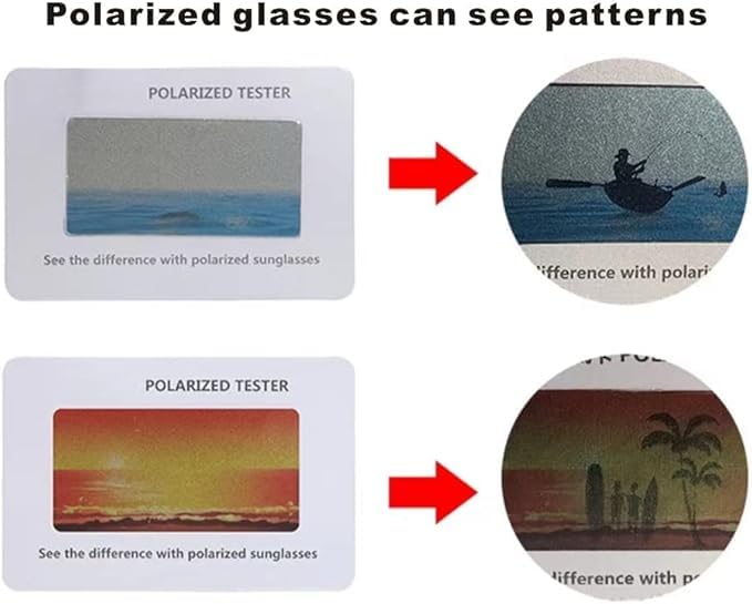 Test card for polarized sunglasses – pattern 3 (60x40mm)