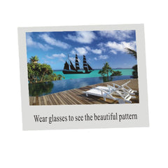 Front view of Polarized Sunglasses Tester Card 6.5x5.5 in / 17x14 cm