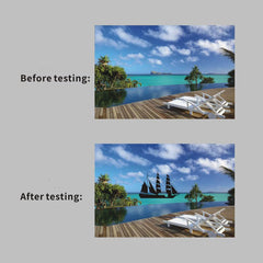 In-store display with Polarized Sunglasses Tester Card in sunglasses shop