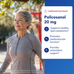 Label of Pure Encapsulations Policosanol 20 mg