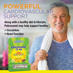 Policosanol 23mg promotes healthy blood circulation