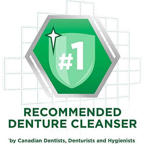 Hands applying Polident Denture Cleanser Paste to dentures