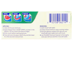 Denture adhesive cream being applied to dentures