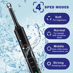 Five polishing brush heads for versatile cleaning