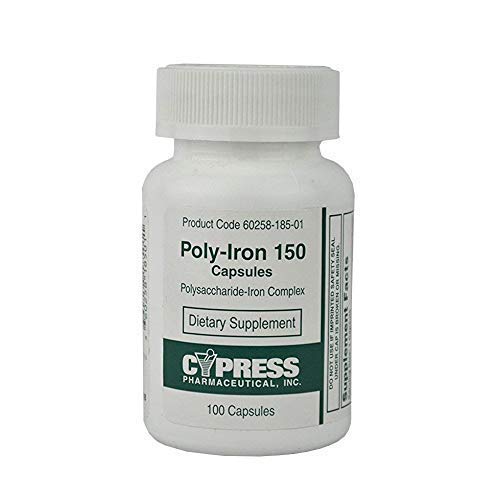 Bottle of Poly-Iron 150 Capsules
