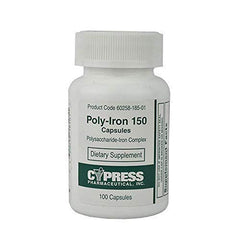 Bottle of Poly-Iron 150 Capsules