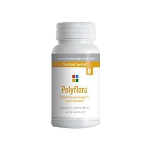 Polyflora B 120 VegCaps bottle with POLY8 label