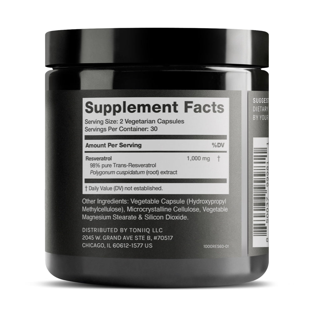 Polygonum root extract and red grape skin resveratrol source