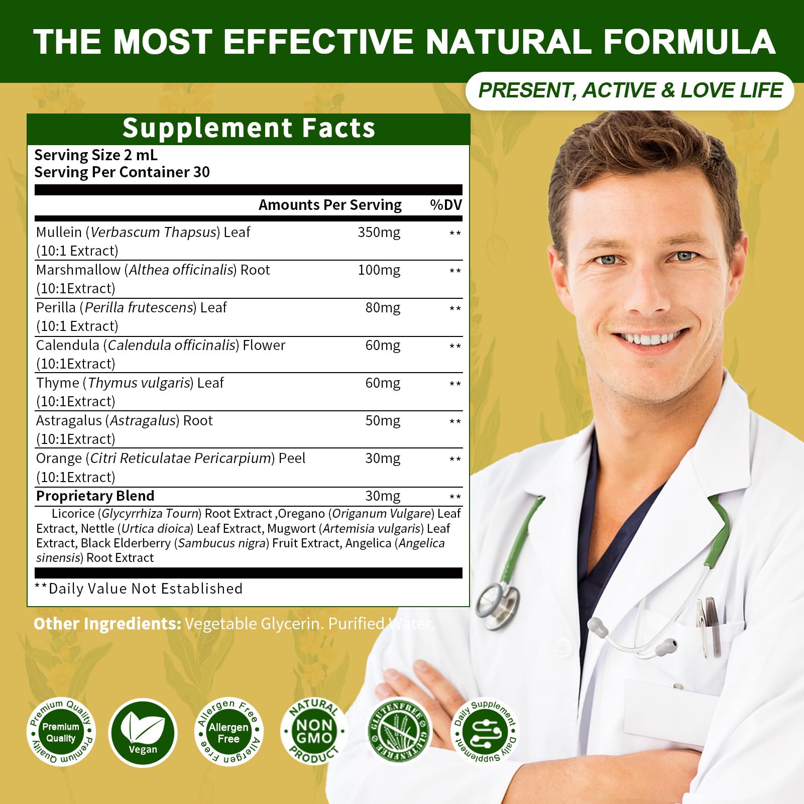 Elderberry and Astragalus plant ingredients highlighting polyphenols