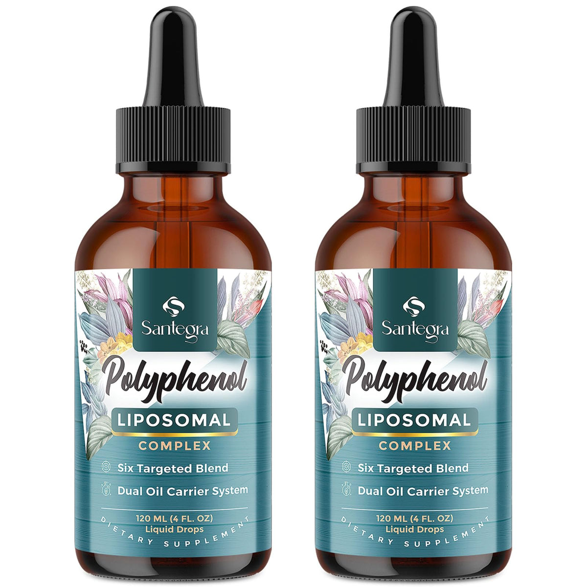 Front view of Liposomal Polyphenols bottle, 240 ml