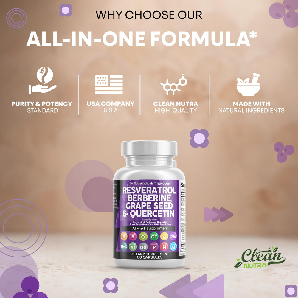 Pomegranate, acai, blueberry, alfalfa polyphenol blend capsules