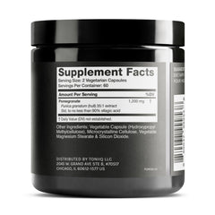 Bottle of Pomegranate Extract with 120 capsules