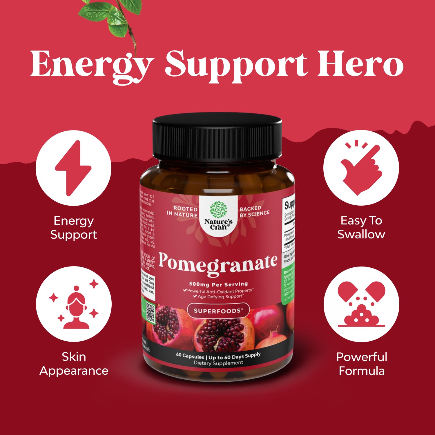Joint support capsules with pomegranate