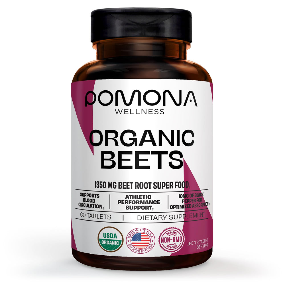 Pomona Wellness Beetroot Powder 1350mg bottle on white background