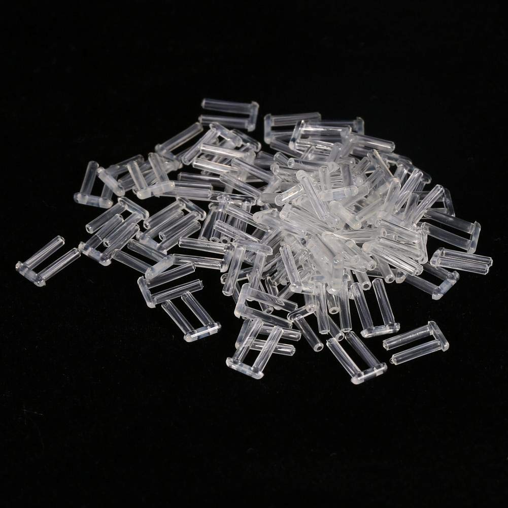 Pongnas Rimless Frame Sleeves 100pcs pack, transparent compression sleeves for rimless glasses