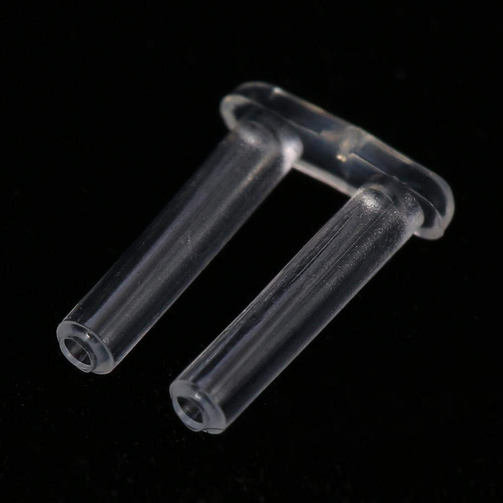 Packaged set of 100 compression sleeves for rimless glasses