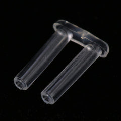 Packaged set of 100 compression sleeves for rimless glasses