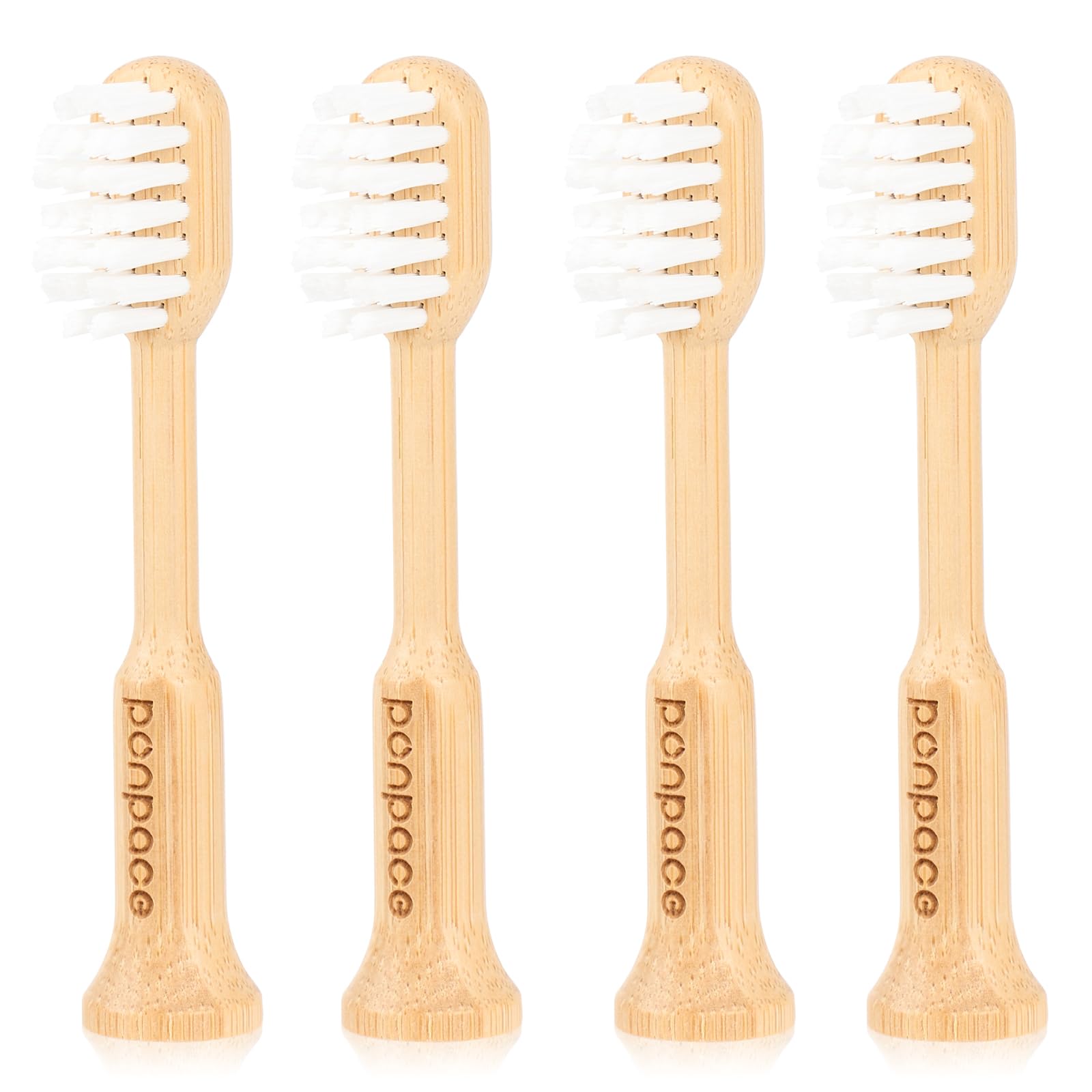 PONPACE bamboo toothbrush head compatible with Gleem electric toothbrush