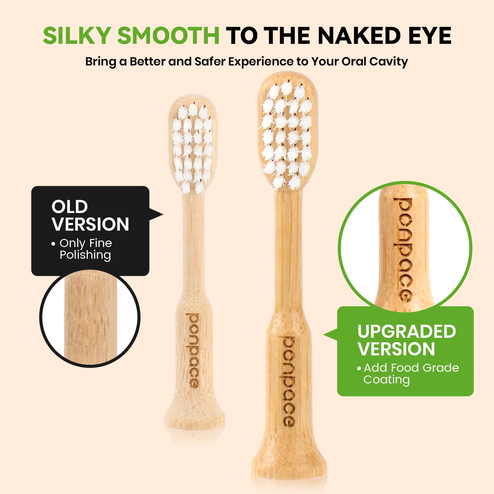 Waved bristle design for cleaning between teeth