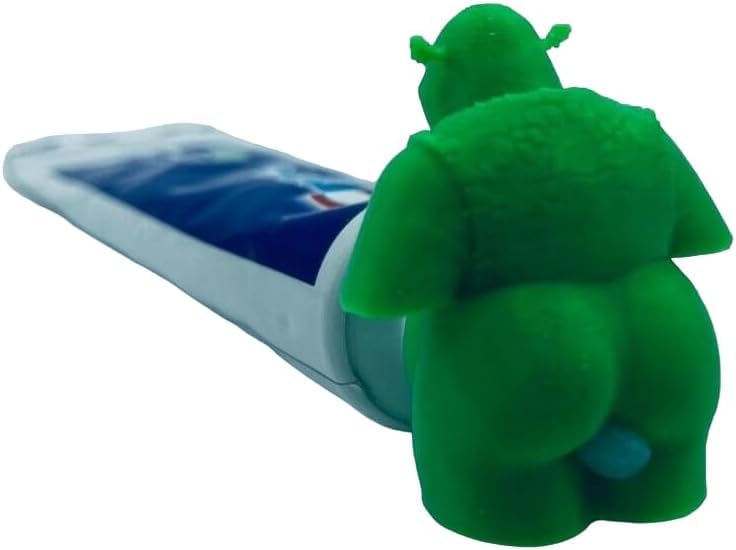 Green Pooping Toothpaste Cap front view