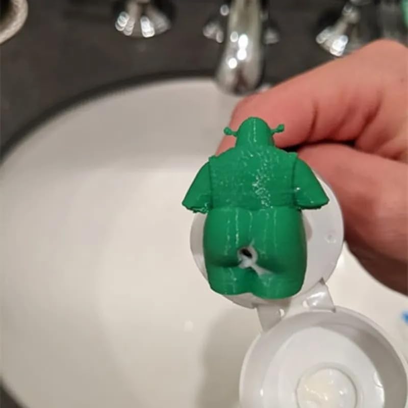 Toothpaste Cap green design in bathroom