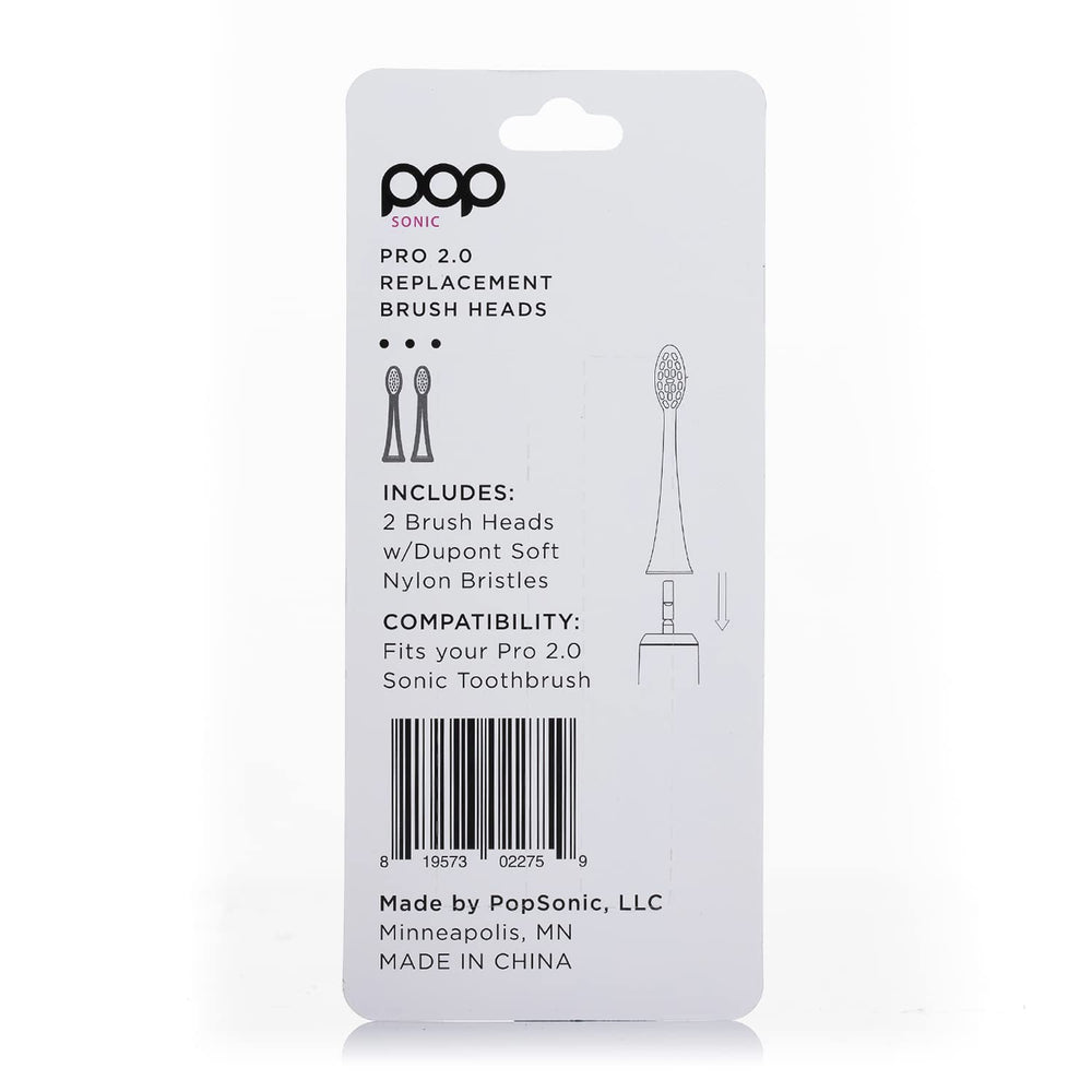 Two brush heads per pack