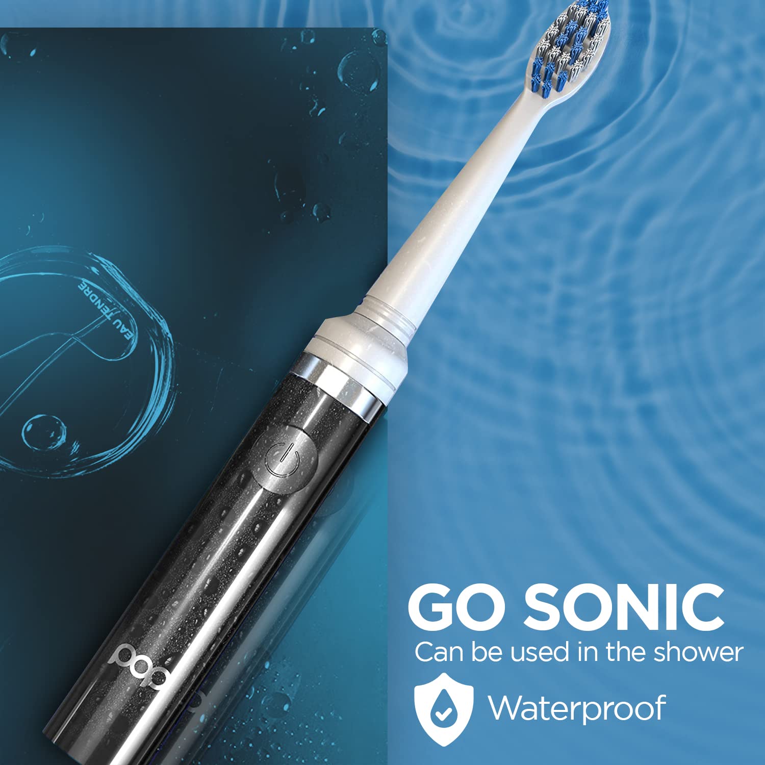 Includes toothbrush, replacement head, and AAA battery