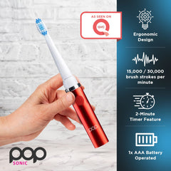 Go Sonic toothbrush with snap-on cap