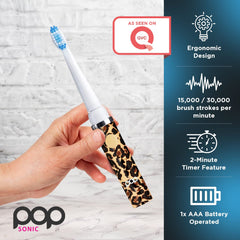 DuPont nylon bristles close-up on Go Sonic brush