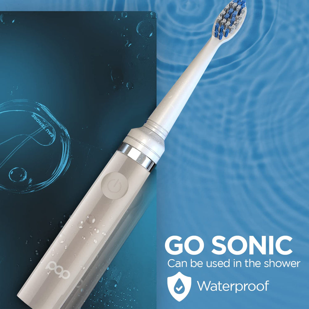 Includes replacement brush head and AAA battery