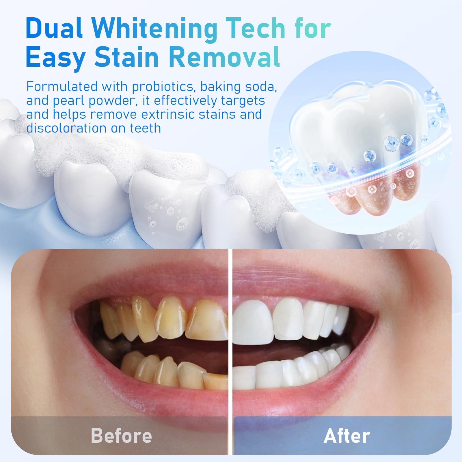 Tablet foaming for mouthwash on the tongue