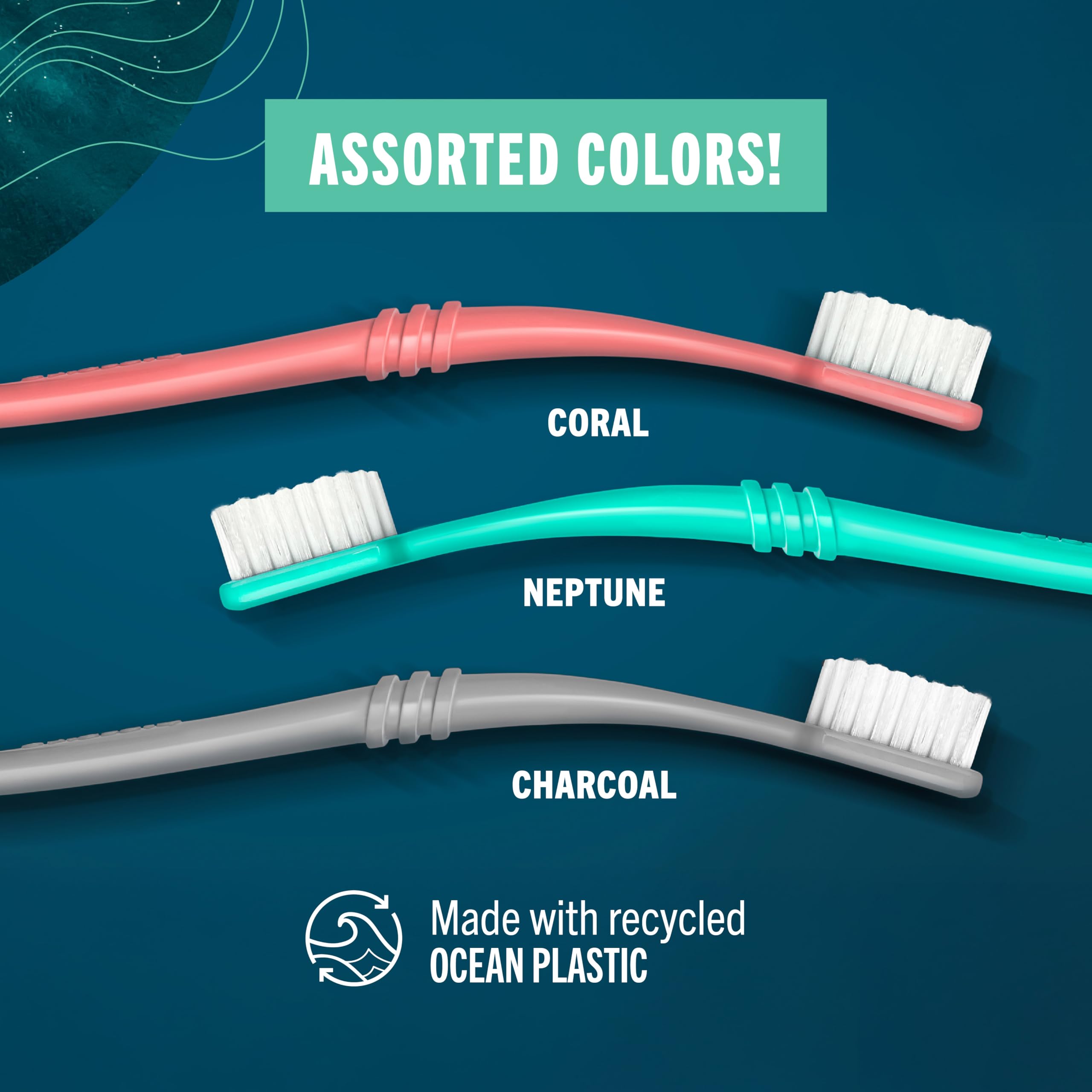 Handle detail showing 25% recycled #2 HDPE ocean plastic