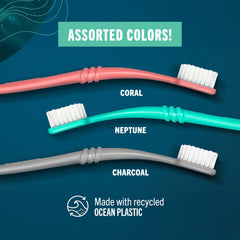 Handle detail showing 25% recycled #2 HDPE ocean plastic