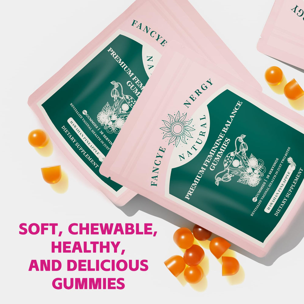 Portable 60-count bottle for on-the-go feminine balance