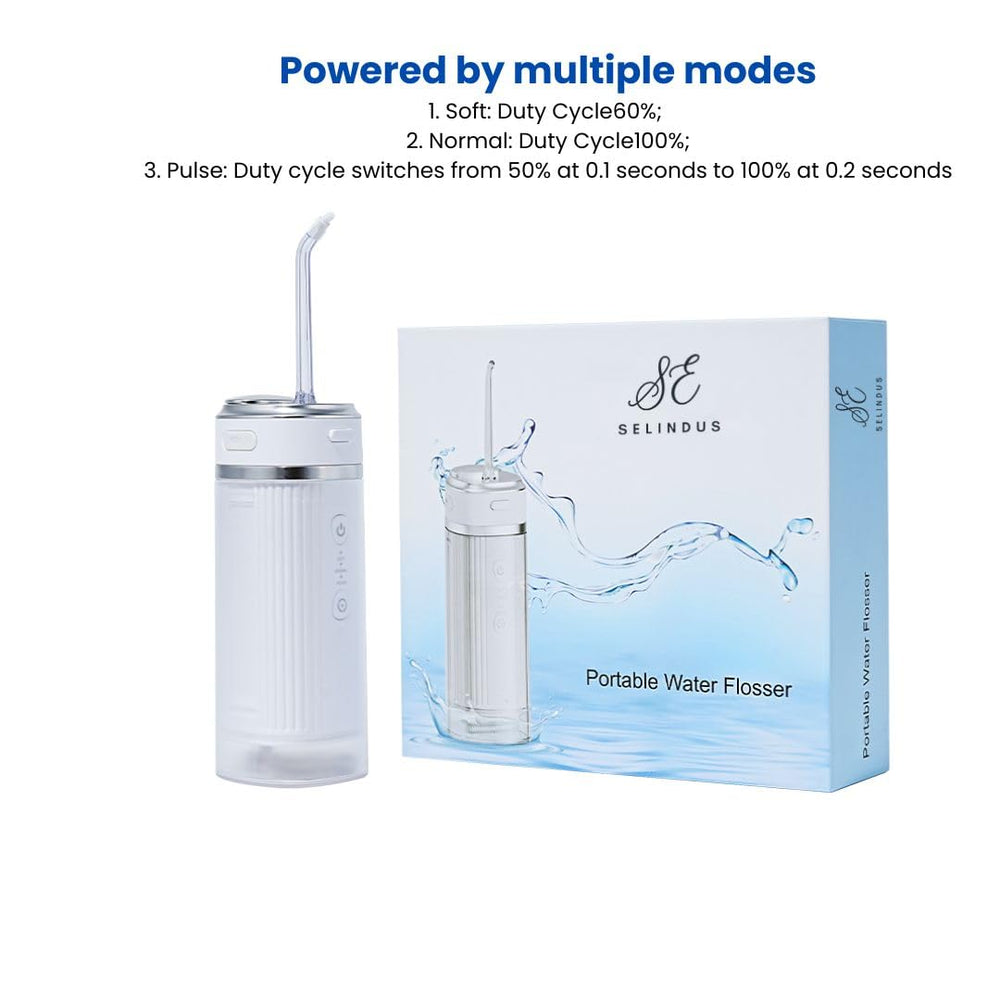 Rechargeable water flosser battery and charging port