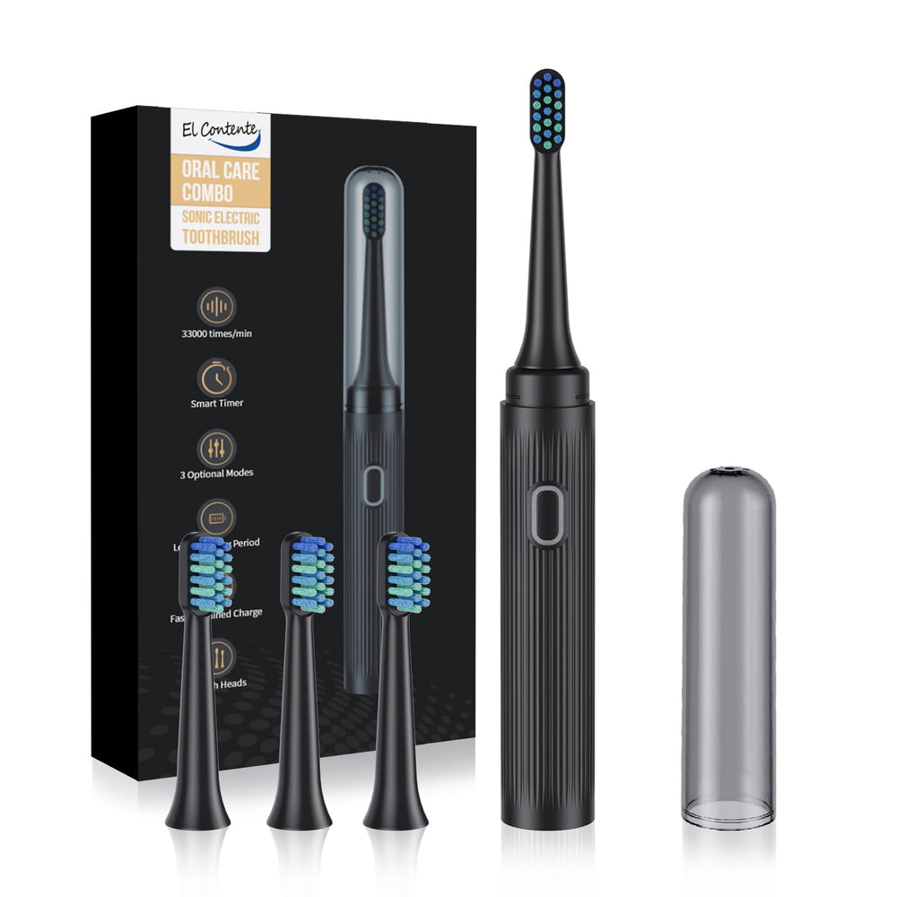 Portable electric toothbrush front view