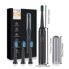 Portable electric toothbrush side view