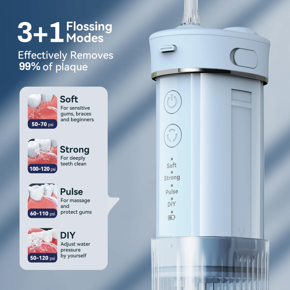 IPX7 waterproof cordless water flosser