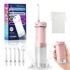 Portable mini water flosser for teeth cleaning